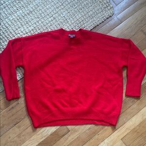 Vince Camuto Cherry Red Crewneck Sweater